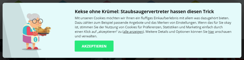 a cartoon character of a grandmother bringing a plate of cookies and a paragraph of text